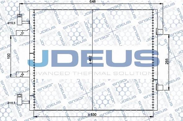 Jdeus M-7230960 - Конденсатор кондиционера autodif.ru