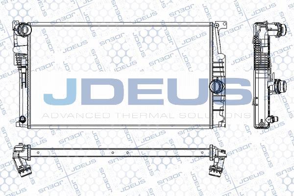 Jdeus RA0050800 - Радиатор, охлаждение двигателя autodif.ru