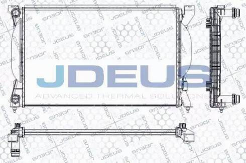 Jdeus RA0010350 - Радиатор, охлаждение двигателя autodif.ru
