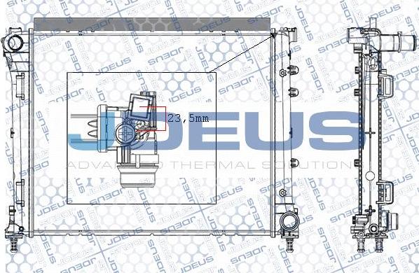 Jdeus RA0111251 - Радиатор, охлаждение двигателя autodif.ru