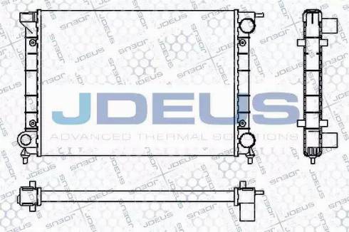 Jdeus RA0300340 - Радиатор, охлаждение двигателя autodif.ru