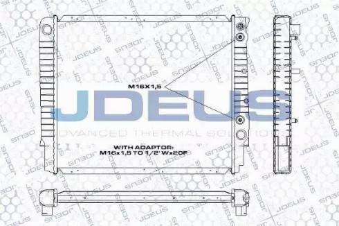 Jdeus RA0310520 - Радиатор, охлаждение двигателя autodif.ru