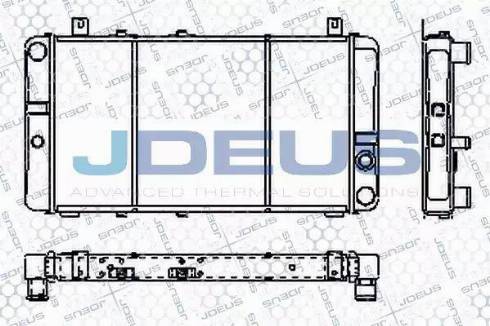 Jdeus RA0380000 - Радиатор, охлаждение двигателя autodif.ru