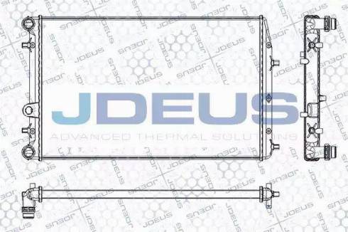 Jdeus RA0250080 - Радиатор, охлаждение двигателя autodif.ru