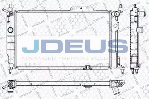 Jdeus RA0200611 - Радиатор, охлаждение двигателя autodif.ru