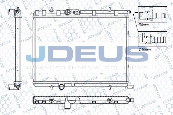 Jdeus RA0210331 - Радиатор, охлаждение двигателя autodif.ru