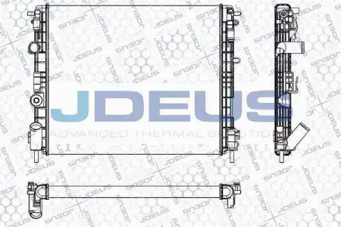 Jdeus RA0230660 - Радиатор, охлаждение двигателя autodif.ru