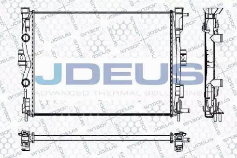 Jdeus RA0230700 - Радиатор, охлаждение двигателя autodif.ru