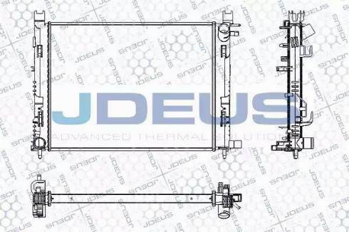 Jdeus RA0231100 - Радиатор, охлаждение двигателя autodif.ru