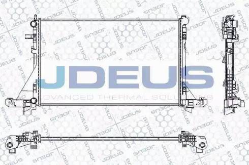 Jdeus RA0231120 - Радиатор, охлаждение двигателя autodif.ru