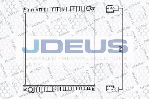 Jdeus RA1230920 - Радиатор, охлаждение двигателя autodif.ru
