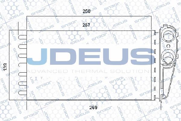 Jdeus RA2210320 - Теплообменник, отопление салона autodif.ru