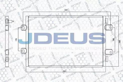 Jdeus RA7230920 - Конденсатор кондиционера autodif.ru