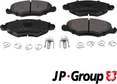 JP Group 4163600710 - Тормозные колодки, дисковые, комплект autodif.ru