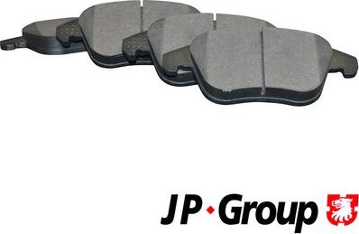 JP Group 4163601510 - Тормозные колодки, дисковые, комплект autodif.ru