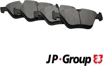 JP Group 1463601110 - Тормозные колодки, дисковые, комплект autodif.ru