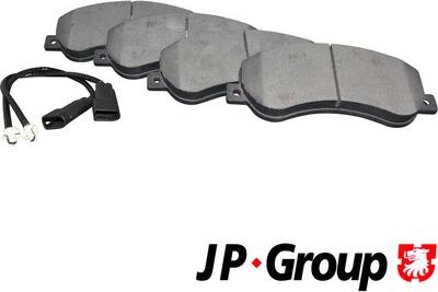 JP Group 1563600210 - Тормозные колодки, дисковые, комплект autodif.ru