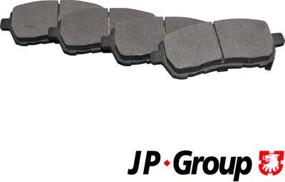 JP Group 1563603510 - Тормозные колодки, дисковые, комплект autodif.ru