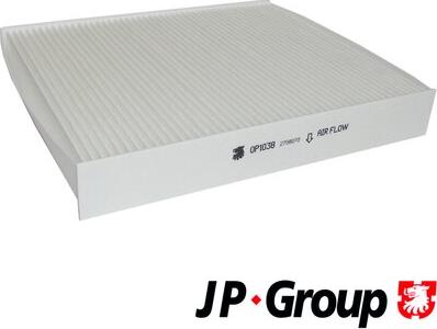 JP Group 1528100500 - Фильтр воздуха в салоне autodif.ru