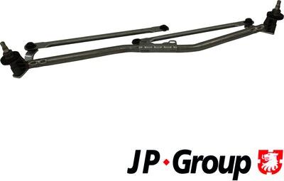 JP Group 1198101800 - Система тяг и рычагов привода стеклоочистителя autodif.ru