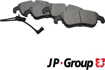 JP Group 1163606910 - Тормозные колодки, дисковые, комплект autodif.ru