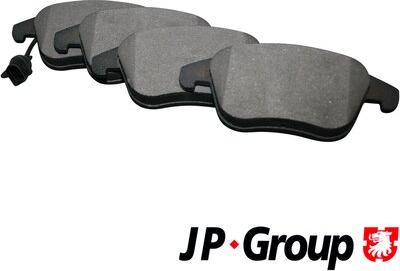 JP Group 1163607210 - Тормозные колодки, дисковые, комплект autodif.ru