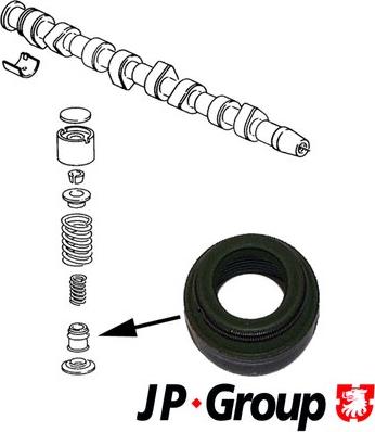 JP Group 1111352700 - Уплотнительное кольцо, стержень клапана autodif.ru