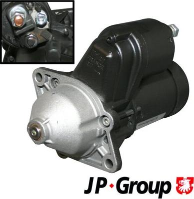 JP Group 1290300300 - стартер! 1.1Kw\ Chevrolet Kalos 1.4 05>, Daewoo Nexia 1.5 02>, Opel Astra F 1.6 98> autodif.ru