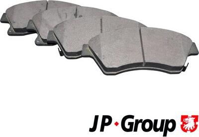 JP Group 1263602510 - Тормозные колодки, дисковые, комплект autodif.ru