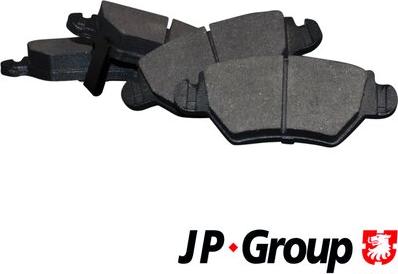 JP Group 1263700210 - Тормозные колодки, дисковые, комплект autodif.ru