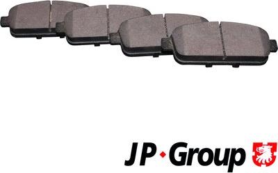 JP Group 1263701510 - Тормозные колодки, дисковые, комплект autodif.ru