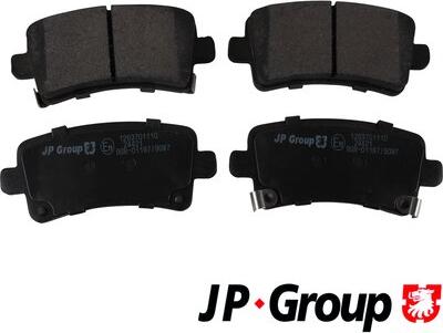 JP Group 1263701110 - Тормозные колодки, дисковые, комплект autodif.ru