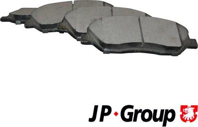 JP Group 3563600710 - Тормозные колодки, дисковые, комплект autodif.ru