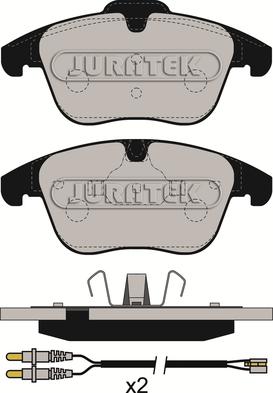 Juratek JCP093 - Тормозные колодки, дисковые, комплект autodif.ru