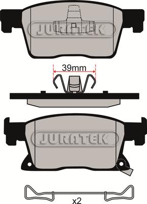 Juratek JCP8153 - Тормозные колодки, дисковые, комплект autodif.ru