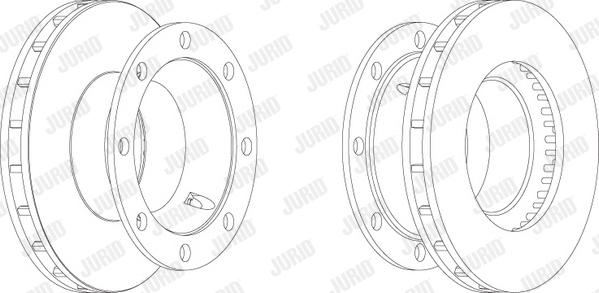 Jurid 569123J - Тормозной диск autodif.ru