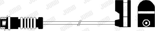 Jurid 581428 - Сигнализатор, износ тормозных колодок autodif.ru
