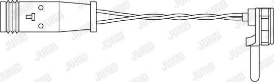 Jurid 581511 - Сигнализатор, износ тормозных колодок autodif.ru