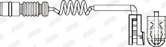 Jurid 581384 - Сигнализатор, износ тормозных колодок autodif.ru