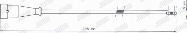 Jurid 587024 - Сигнализатор, износ тормозных колодок autodif.ru