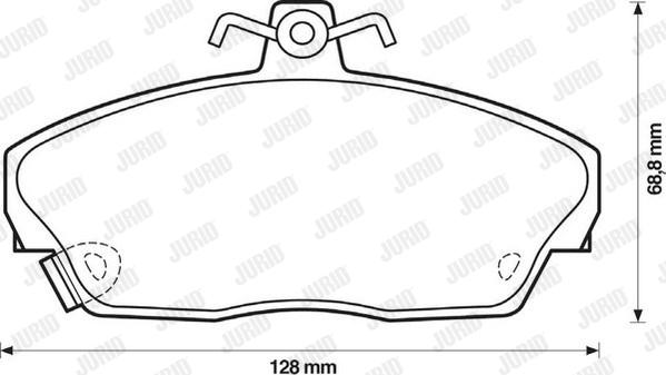 Jurid 571438D - Тормозные колодки, дисковые, комплект autodif.ru