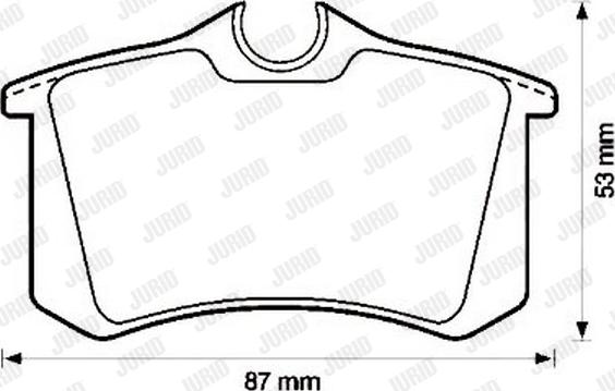 Jurid 571513J - Тормозные колодки, дисковые, комплект autodif.ru