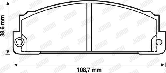 Jurid 571362J - Тормозные колодки, дисковые, комплект autodif.ru