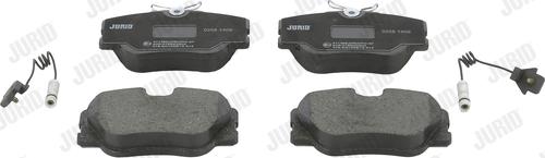 Jurid 571382J - Колодки тормозные дисковые передние, комплект autodif.ru
