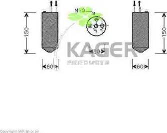 Kager 945548 - Осушитель, кондиционер autodif.ru