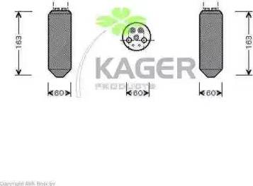 Kager 945528 - Осушитель, кондиционер autodif.ru