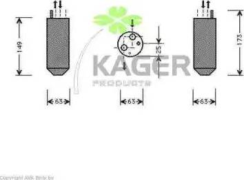 Kager 945106 - Осушитель, кондиционер autodif.ru