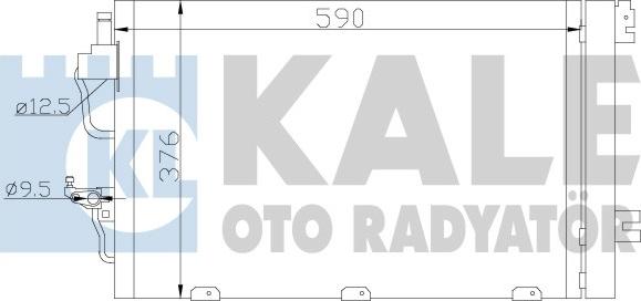 KALE OTO RADYATÖR 393400 - Конденсатор кондиционера autodif.ru
