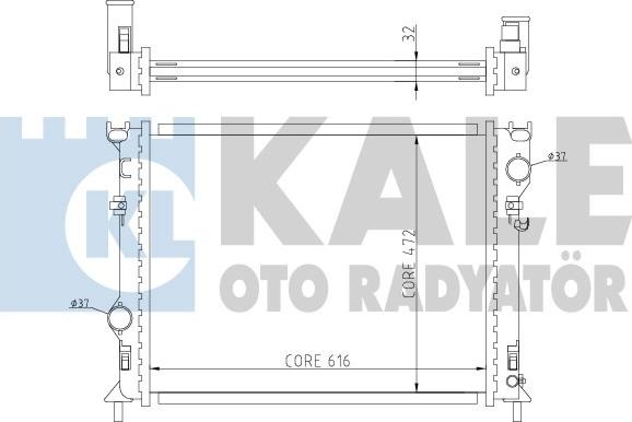 KALE OTO RADYATÖR 341940 - Радиатор, охлаждение двигателя autodif.ru