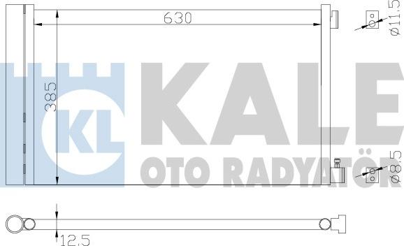 KALE OTO RADYATÖR 342905 - Конденсатор кондиционера autodif.ru